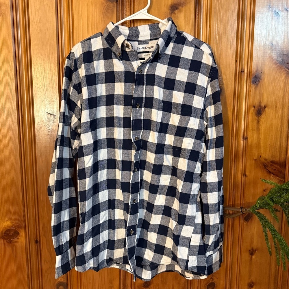 Men’s Saddlebred Flannel Plaid button up shirt